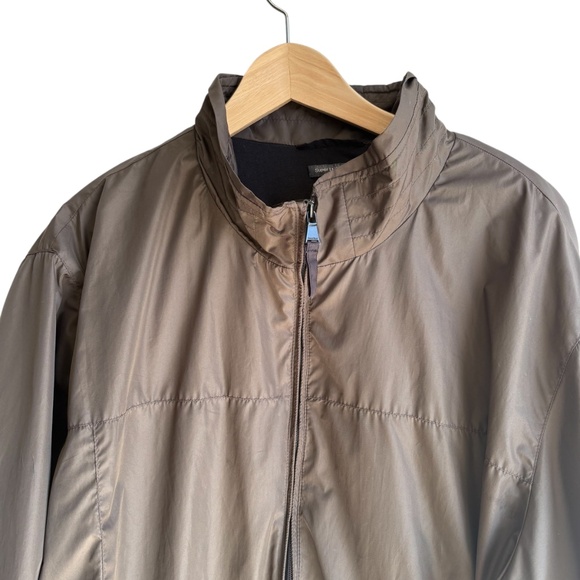 Perry Ellis Portfolio Windbreaker Jacket Full Zip Green Mens XXL Lightweight - Picture 5 of 12